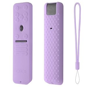 oboe silicone tv remote cover compatible with lg smart tv remote lg mr25ga key cover protective case with lanyard g-lavender purple remote not included