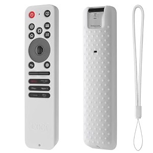 oboe silicone tv remote cover compatible with lg smart tv remote lg mr25ga full wrap protective case with lanyard e-white remote not included
