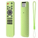 Oboe Silicone Tv Remote Cover Compatible with LG Smart TV Remote LG MR25GA Full Wrap Protective Case with Lanyard (E-Glow in Dark Green) [Remote NOT Included]