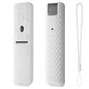 Oboe Silicone Tv Remote Cover Compatible with LG Smart TV Remote LG MR25GA Key Cover Protective Case with Lanyard (G-White) [Remote NOT Included]