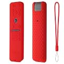 Oboe Silicone Tv Remote Cover Compatible with LG Smart TV Remote LG MR25GA Key Cover Protective Case with Lanyard (G-Red) [Remote NOT Included]