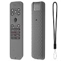 Oboe Silicone Tv Remote Cover Compatible with LG Smart TV Remote LG MR25GA Half Wrap Protective Case with Lanyard (F-Dark Grey) [Remote NOT Included]