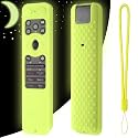 Oboe Silicone Tv Remote Cover Compatible with LG Smart TV Remote LG MR25GA Half Wrap Protective Case with Lanyard (F-Glow in Dark Green) [Remote NOT Included]