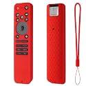 Oboe Silicone Tv Remote Cover Compatible with LG Smart TV Remote LG MR25GA Full Wrap Protective Case with Lanyard (E-Red) [Remote NOT Included]