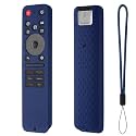 Oboe Silicone Tv Remote Cover Compatible with LG Smart TV Remote LG MR25GA Full Wrap Protective Case with Lanyard (E-Dark Blue) [Remote NOT Included]