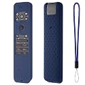 Oboe Silicone Tv Remote Cover Compatible with LG Smart TV Remote LG MR25GA Half Wrap Protective Case with Lanyard (F-Dark Blue) [Remote NOT Included]