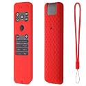 Oboe Silicone Tv Remote Cover Compatible with LG Smart TV Remote LG MR25GA Half Wrap Protective Case with Lanyard (F-Red) [Remote NOT Included]