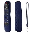 Oboe Silicone TV Remote Cover Compatible With LG AN-MR21GA (2021) MR22GA (2022) MR23GA (2023) Magic Remote Case With Loop (C-Dark Blue) [Remote NOT Included]