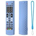 Oboe Silicone Tv Remote Cover Compatible with LG Smart LED TV Remote LG AKB750 Protective Case with Lanyard (D-Glow in Dark Blue) [Remote NOT Included]
