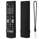 Oboe Silicone Tv Remote Cover Compatible with LG Smart LED TV Remote LG AKB750 Protective Case with Lanyard (D-Black) [Remote NOT Included]