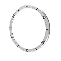 OBOE Stainless Steel Bezel Ring Case 43mm Cover Compatible with Samsung Galaxy Watch 6 Classic 43mm Bezel Ring Adhesive Cover (Silver) [Watch NOT Included]