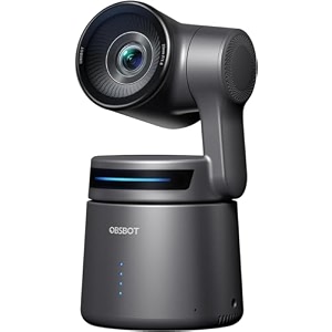 obsbot tail air ndi streaming camera with smart ai tracking  gesture control  hdmiusb cwireless webcam for youtube church twitch motion sensor ptz camera