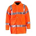OccuNomix LUX-TJFS-OM Premium Five-Way (5-in-1) Parka Jacket, Class 3, 100% ANSI Polyester, Orange, Medium