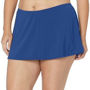 Ocean 24th Womens Plus-Size Solid Skirted Bikini