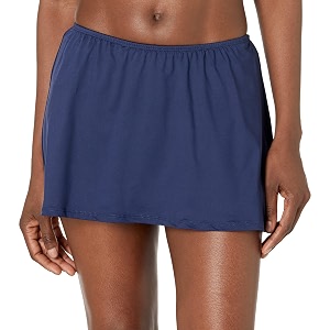 Ocean 24th Womens Plus-Size Solid Skirted Bikini