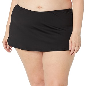 Ocean 24th Womens Plus-Size Solid Skirted Bikini