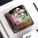 Ocean Aesthetic Novelty Koi Artisan Keycap Esc R1 SA Profile 1U