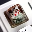 Ocean Aesthetic Novelty Koi Artisan Keycap Esc R1 SA Profile 1U