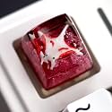 Ocean Cool Aesthetic Stingray Artisan Keycap Esc R1 SA Profile 1U