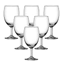 Ocean Goblet Glass Set, 354.88ml, Set of 6, Clear