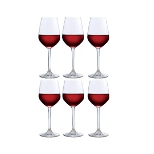ocean lexington wine glass set of 6 pcs 455 ml transparent  stylish amp durable glassware  perfect for serving wines champagne cocktails amp other beverages in home parties use  dishwasher safe