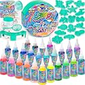 Ocean Magic Water Elves Toys Kit, FunKidz Aqua Squishy Craft Kit for Kids 25 Bright Ocean Colors Gel 16 Ocan Creature Molds Great Birthday Gift for Boys Girls Summer Activities