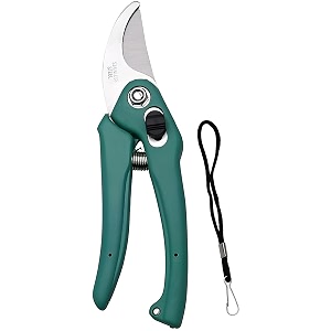 ocean mart assorted hand pruner cutter - 2 pc steel blades heavy duty gardening cutter tool  wood branch trimmer  grass cutting accessory  plant cutter for home garden