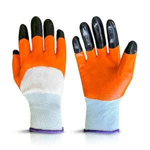 ocean mart gloves for gardening work gardening gloves for home garden garden accessories reusable hand gloves 1 pair