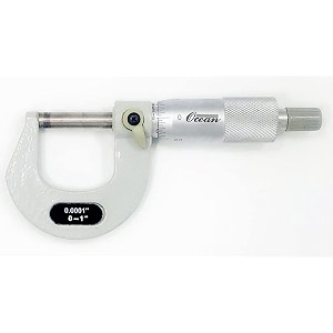 ocean outside micrometer range 0-1 inch reading 00001 inch