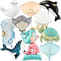 Ocean Sea Animal Foil Balloons Set 10