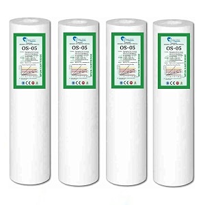 ocean star pp spun filter  pre filter  outer filter candle  5 micron  candle  10 inch for all type ro water purifier 4