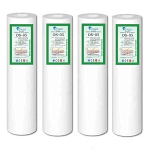 ocean star pp spun filter  pre filter  outer filter candle  5 micron  candle  10 inch for all type ro water purifier 4