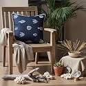 Ocean Tales Denim Decorative Cushion Cover for