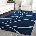Ocean Wave Modern Carpet for Living Room