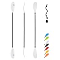 OCEANBROAD Kayak Paddle 86in/218cm, 90.5in/230cm, 95in/241cm Alloy Shaft Kayaking Boating Canoeing Oar with Paddle Leash