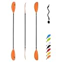 OCEANBROAD Kayak Paddle 86in/218cm, 90.5in/230cm, 95in/241cm Alloy Shaft Kayaking Boating Canoeing Oar with Paddle Leash