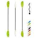 OCEANBROAD Kayak Paddle 86in/218cm, 90.5in/230cm, 95in/241cm Alloy Shaft Kayaking Boating Canoeing Oar with Paddle Leash