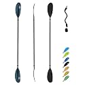 OCEANBROAD Kayak Paddle 86in/218cm, 90.5in/230cm, 95in/241cm Alloy Shaft Kayaking Boating Canoeing Oar with Paddle Leash