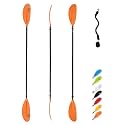 OCEANBROAD Kayak Paddle 86in/218cm, 90.5in/230cm, 95in/241cm Alloy Shaft Kayaking Boating Canoeing Oar with Paddle Leash