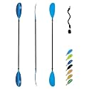 OCEANBROAD Kayak Paddle 86in/218cm, 90.5in/230cm, 95in/241cm Alloy Shaft Kayaking Boating Canoeing Oar with Paddle Leash