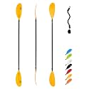OCEANBROAD Kayak Paddle 86in/218cm, 90.5in/230cm, 95in/241cm Alloy Shaft Kayaking Boating Canoeing Oar with Paddle Leash