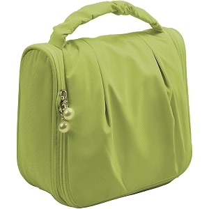 oceanevo toiletry bag for women cosmetic makeup bag travel organizer pouch with hanging hook for toiletriescosmetics makeup accessories etc - 21 x 20 x 8 cm - green