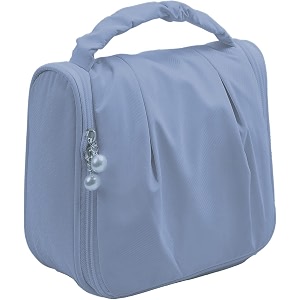 oceanevo toiletry bag for women cosmetic makeup bag travel organizer pouch with hanging hook for toiletriescosmetics makeup accessories etc - 21 x 20 x 8 cm - sky blue