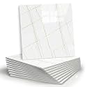 OCEANSKY 3D Wallpaper PE Foam self Adhesive Brick Design Wall Stickers/DIY Wallpaper for Home Hotel Living Room Bedroom Cafe Deco (30, White LINE)