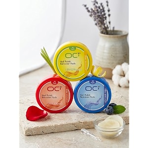 oci nail polish remover wipes round 3 packs of 30 pads each total 90 pads with slow evaporation and no white nails