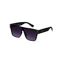 Stylish Polarized Black Oversized Sunglasses | Men & Women|Branded|Full Rim|100% UV Protection