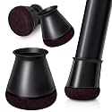 OCONDA 24 Pieces Seat Leg Caps Black