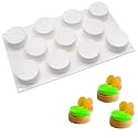 OCPO Kitchen Circle Silicone Mold for Baking Mousse Cake, 11 Cavities