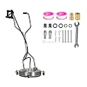 OCPTY 16.5"Pressure Washer Surface Cleaner with 4 Wheels, 4.0 GPM, 4000PSI