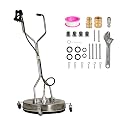 OCPTY 24" Pressure Washer Surface Cleaner with 4 Wheels, 4.0 GPM, 4000 PSI